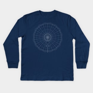 geometric solar system Kids Long Sleeve T-Shirt